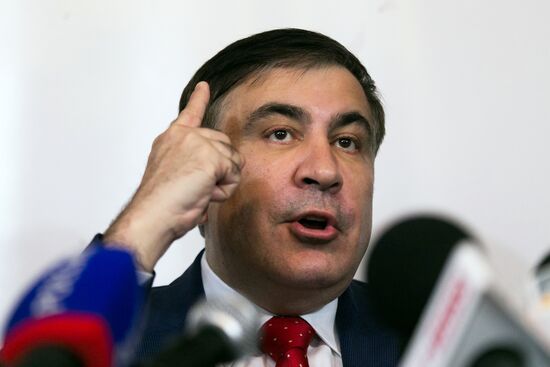 News conference by Mikheil Saakashvili in Warsaw