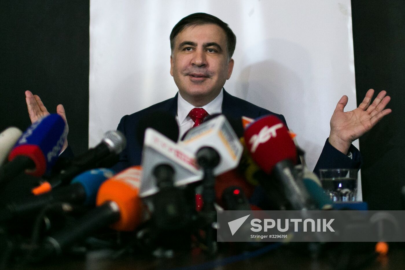 News conference by Mikheil Saakashvili in Warsaw