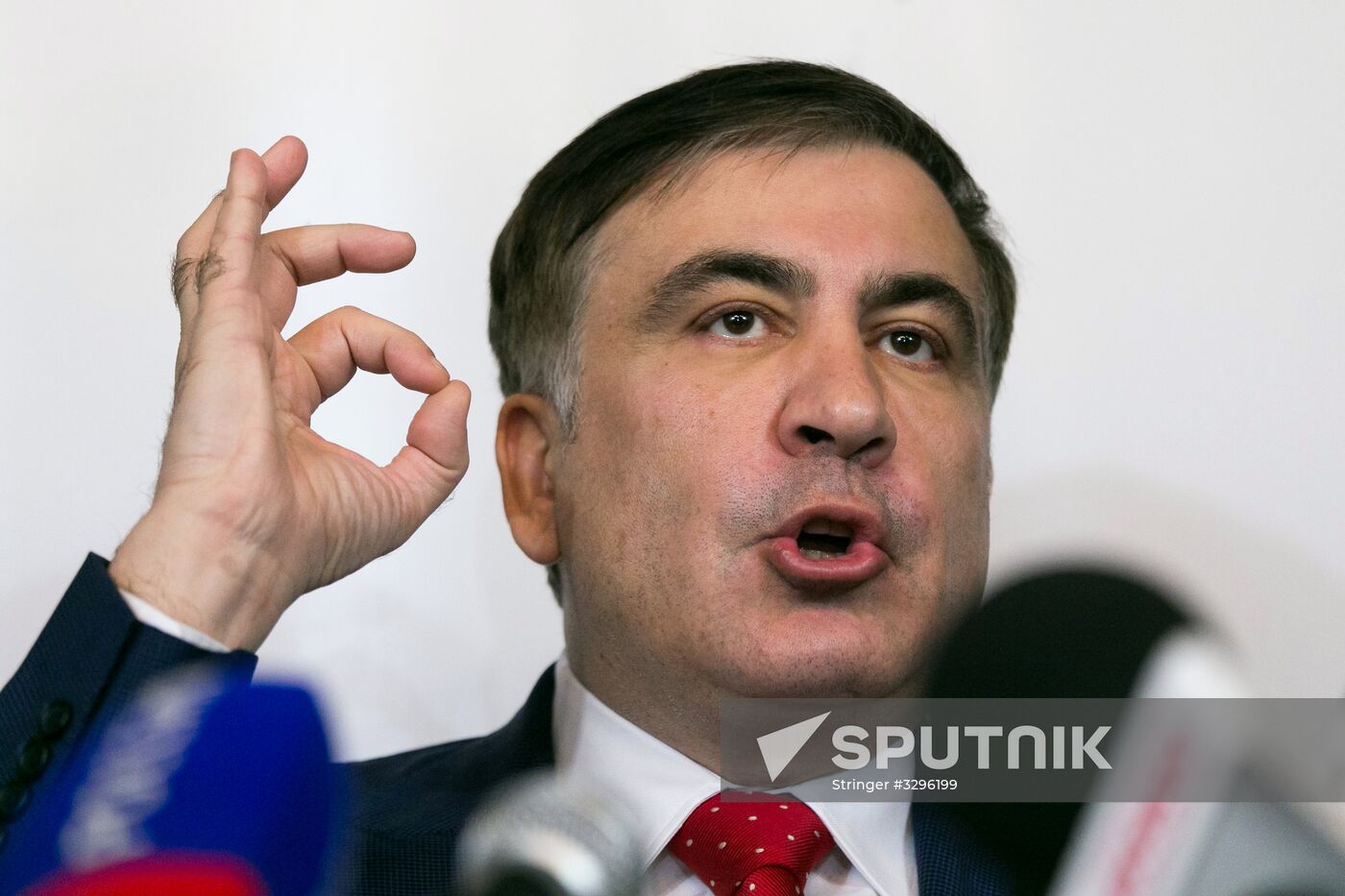News conference by Mikheil Saakashvili in Warsaw