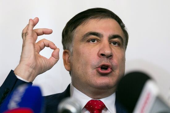 News conference by Mikheil Saakashvili in Warsaw