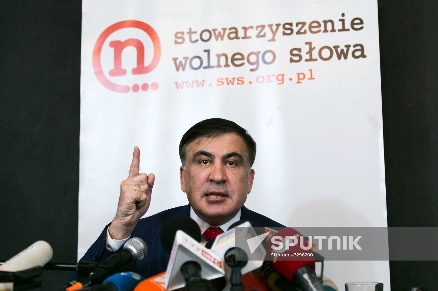 News conference by Mikheil Saakashvili in Warsaw