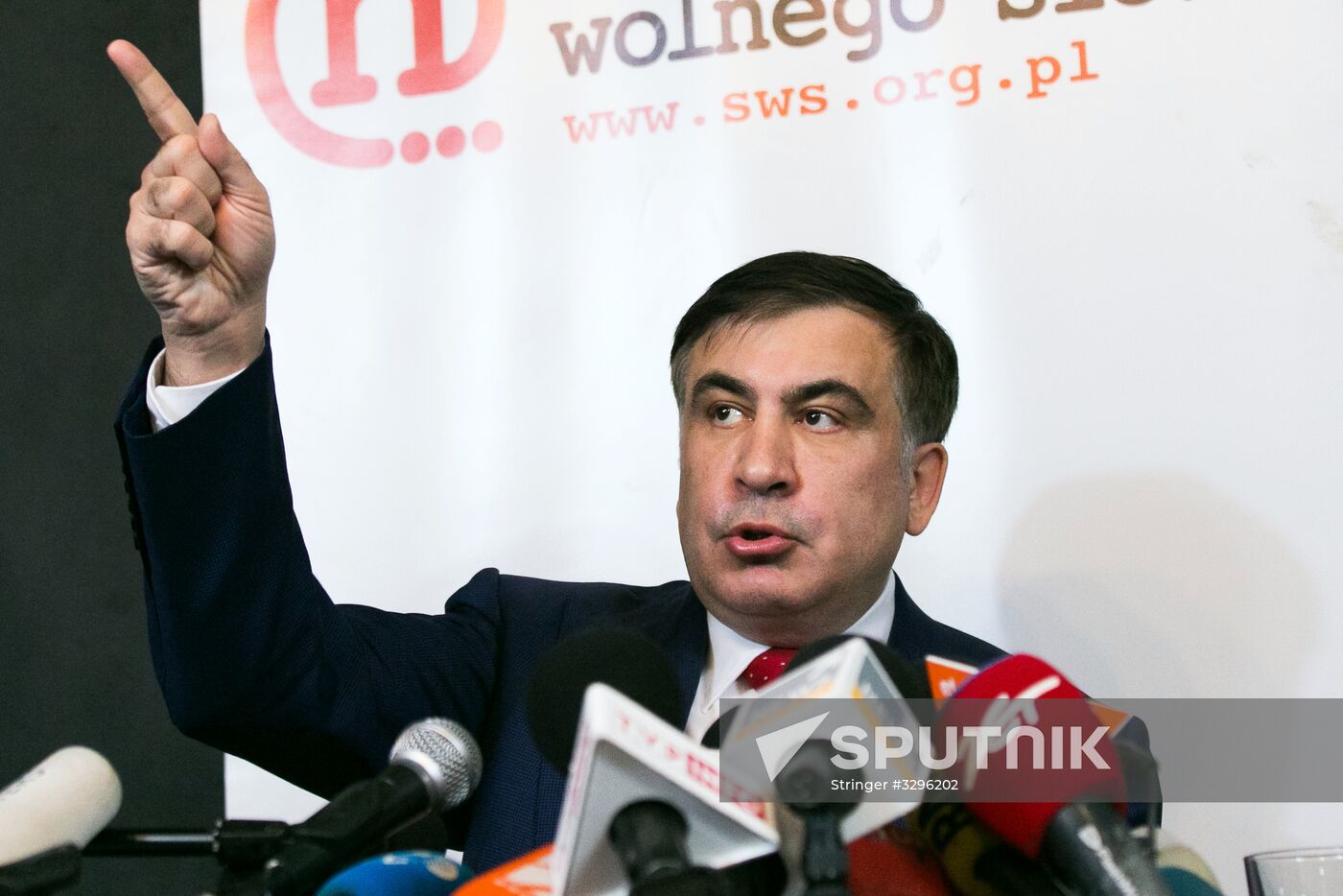 News conference by Mikheil Saakashvili in Warsaw
