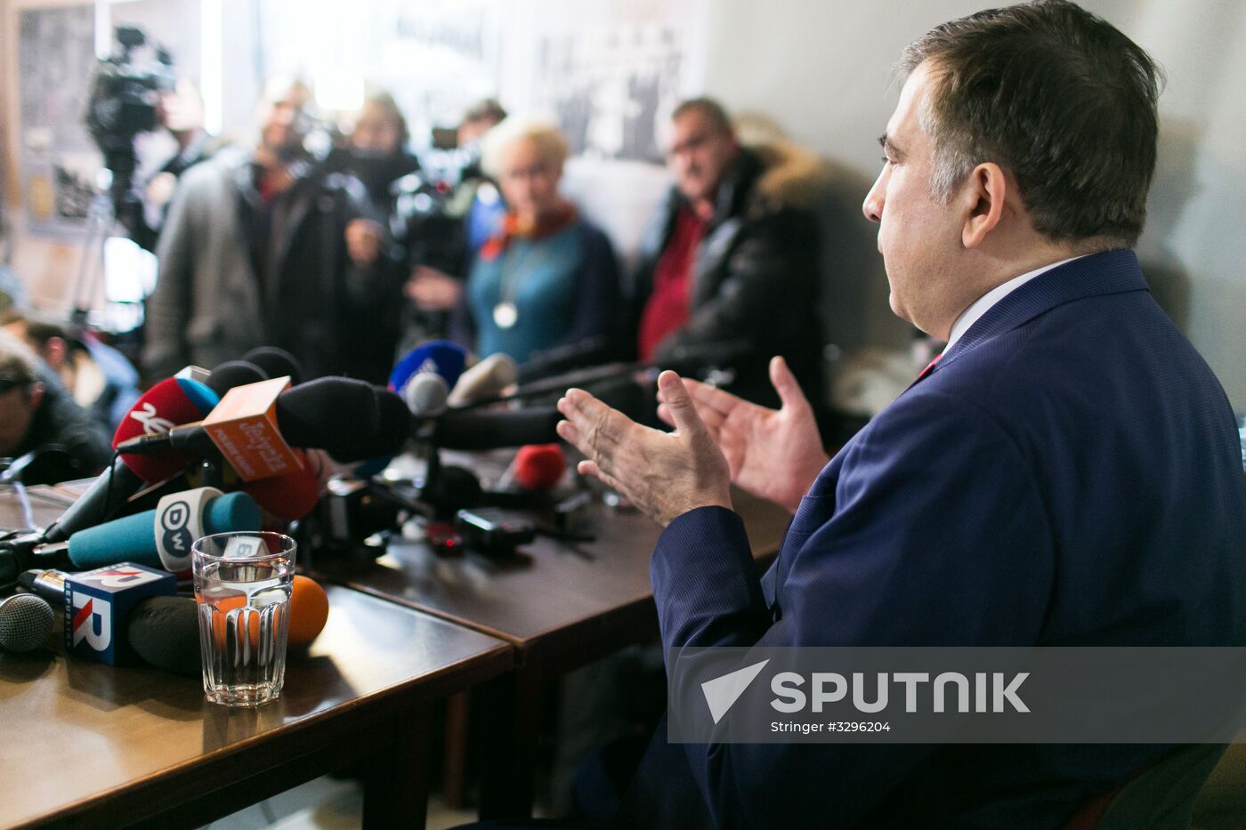 News conference by Mikheil Saakashvili in Warsaw