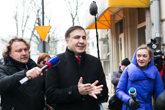 News conference by Mikheil Saakashvili in Warsaw