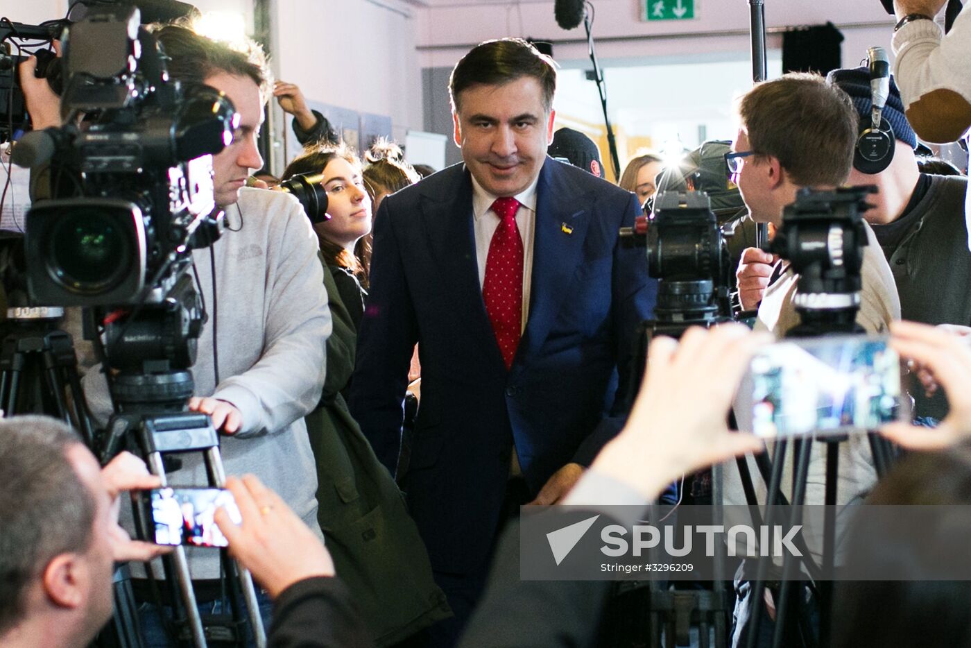 News conference by Mikheil Saakashvili in Warsaw