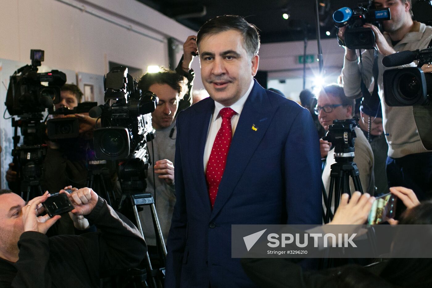 News conference by Mikheil Saakashvili in Warsaw