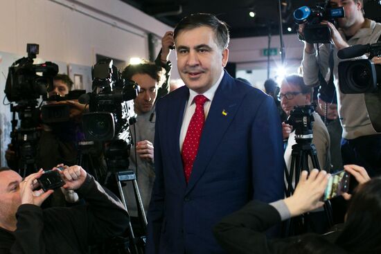News conference by Mikheil Saakashvili in Warsaw