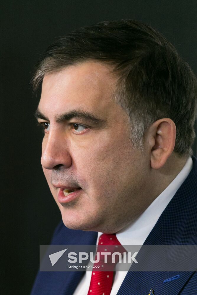 News conference by Mikheil Saakashvili in Warsaw
