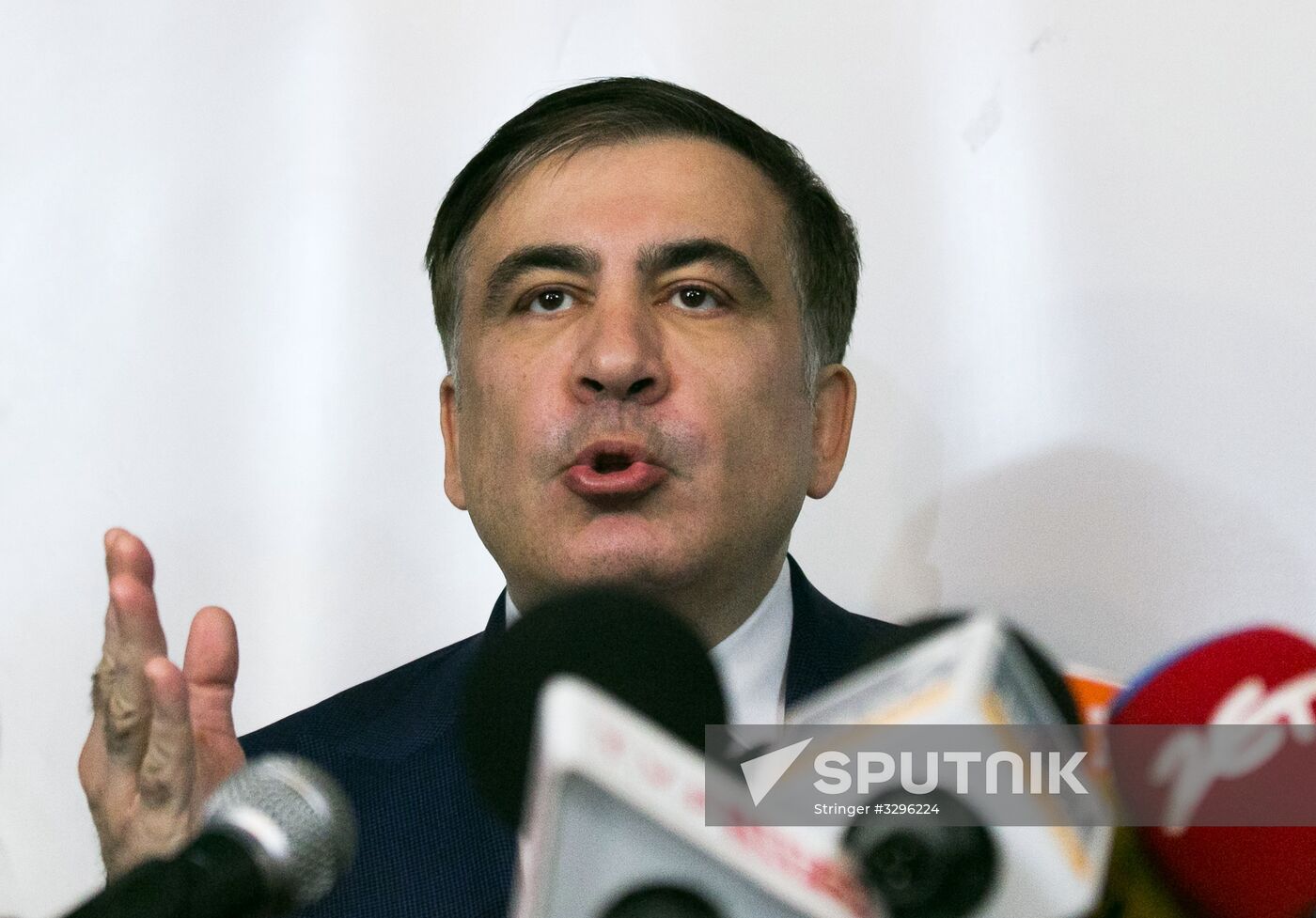 News conference by Mikheil Saakashvili in Warsaw