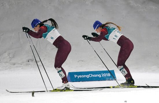 2018 Winter Olympics. Cross-Country Skiing. Women. Sprint