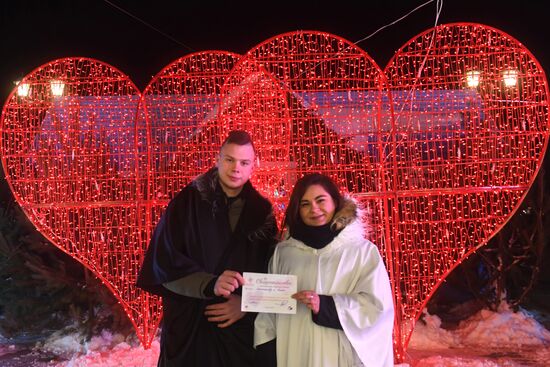 Preparations for St. Valentine's Day