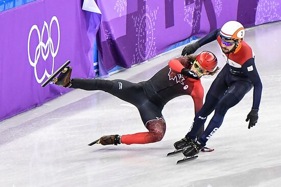 2018 Winter Olympics. Short track speed skating. Day two