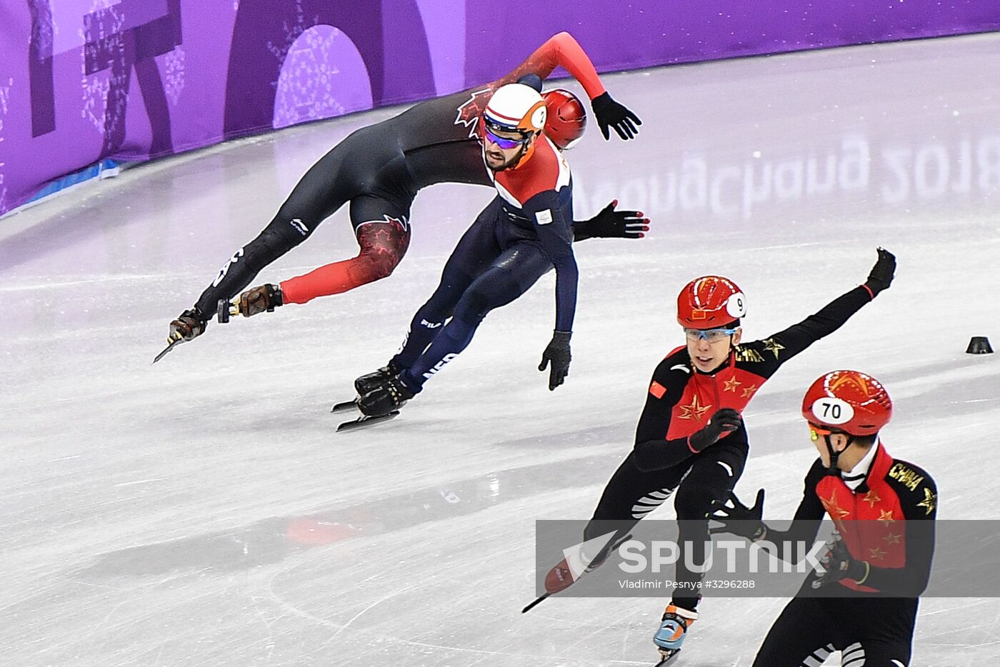 2018 Winter Olympics. Short track speed skating. Day two