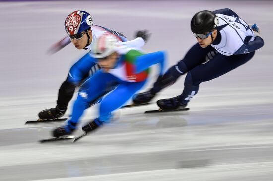 2018 Winter Olympics. Short track speed skating. Day two