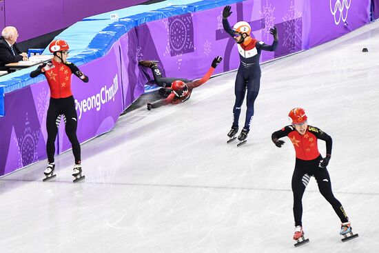 2018 Winter Olympics. Short track speed skating. Day two