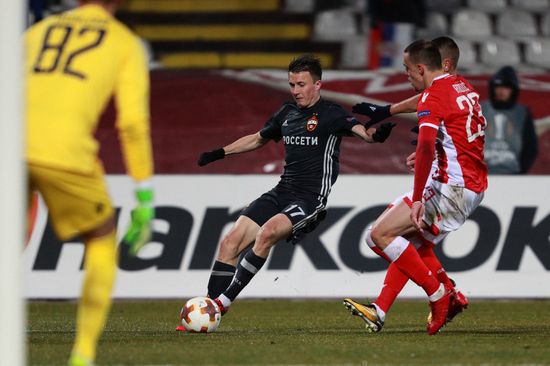 Football. UEFA Europa League. Crvena Zvezda vs. CSKA