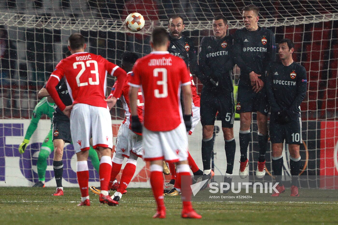 Football. UEFA Europa League. Crvena Zvezda vs. CSKA