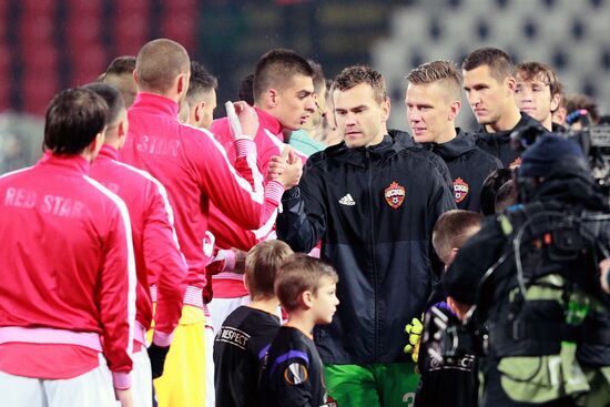 Football. UEFA Europa League. Crvena Zvezda vs. CSKA