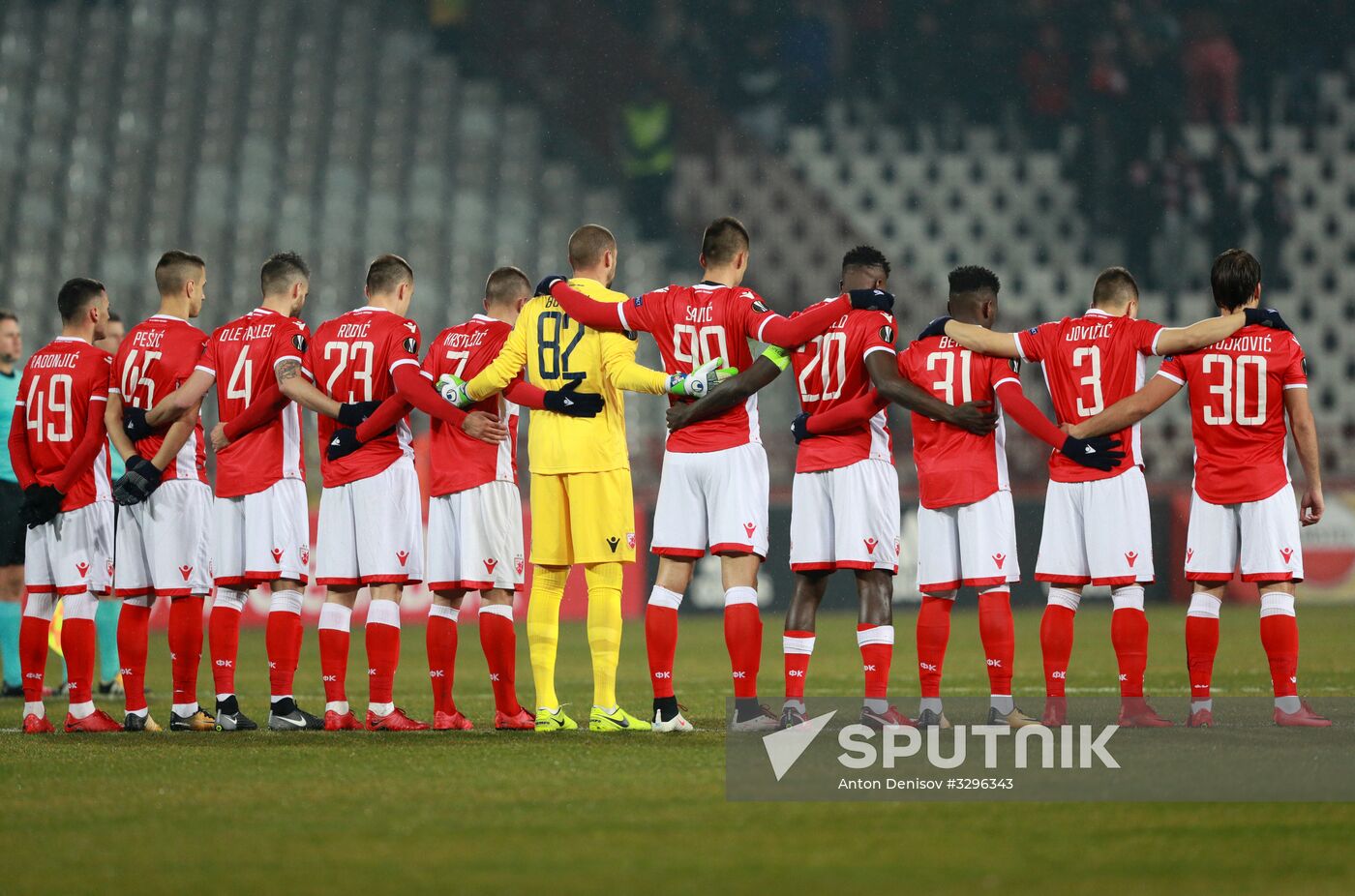 Football. UEFA Europa League. Crvena Zvezda vs. CSKA