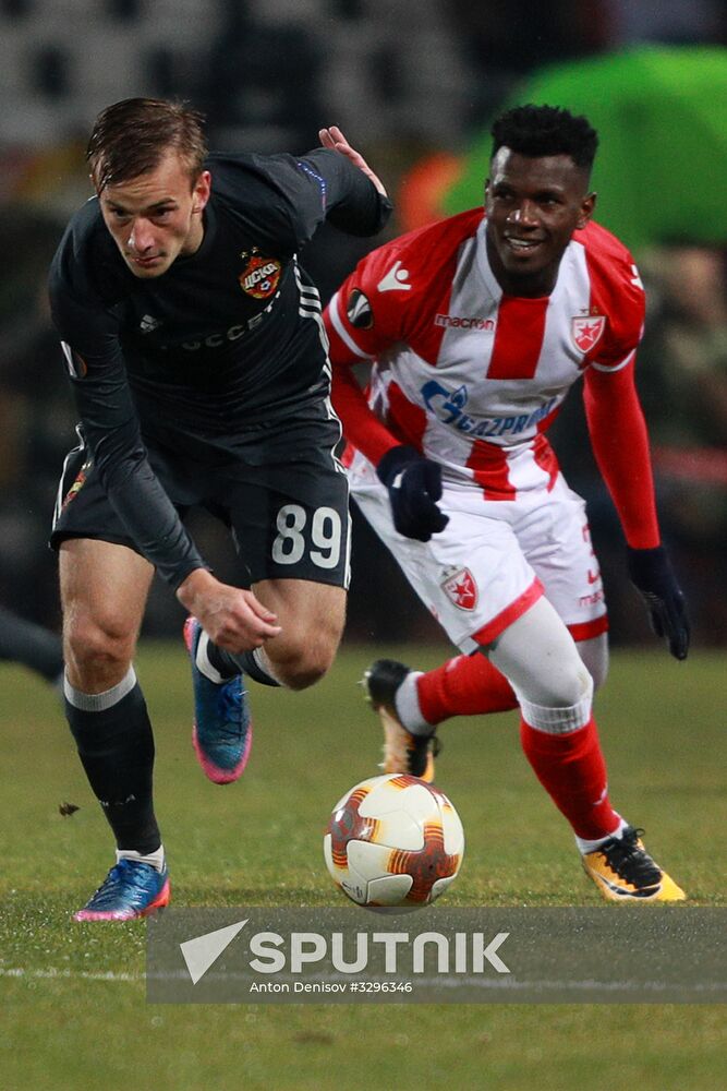 Football. UEFA Europa League. Crvena Zvezda vs. CSKA