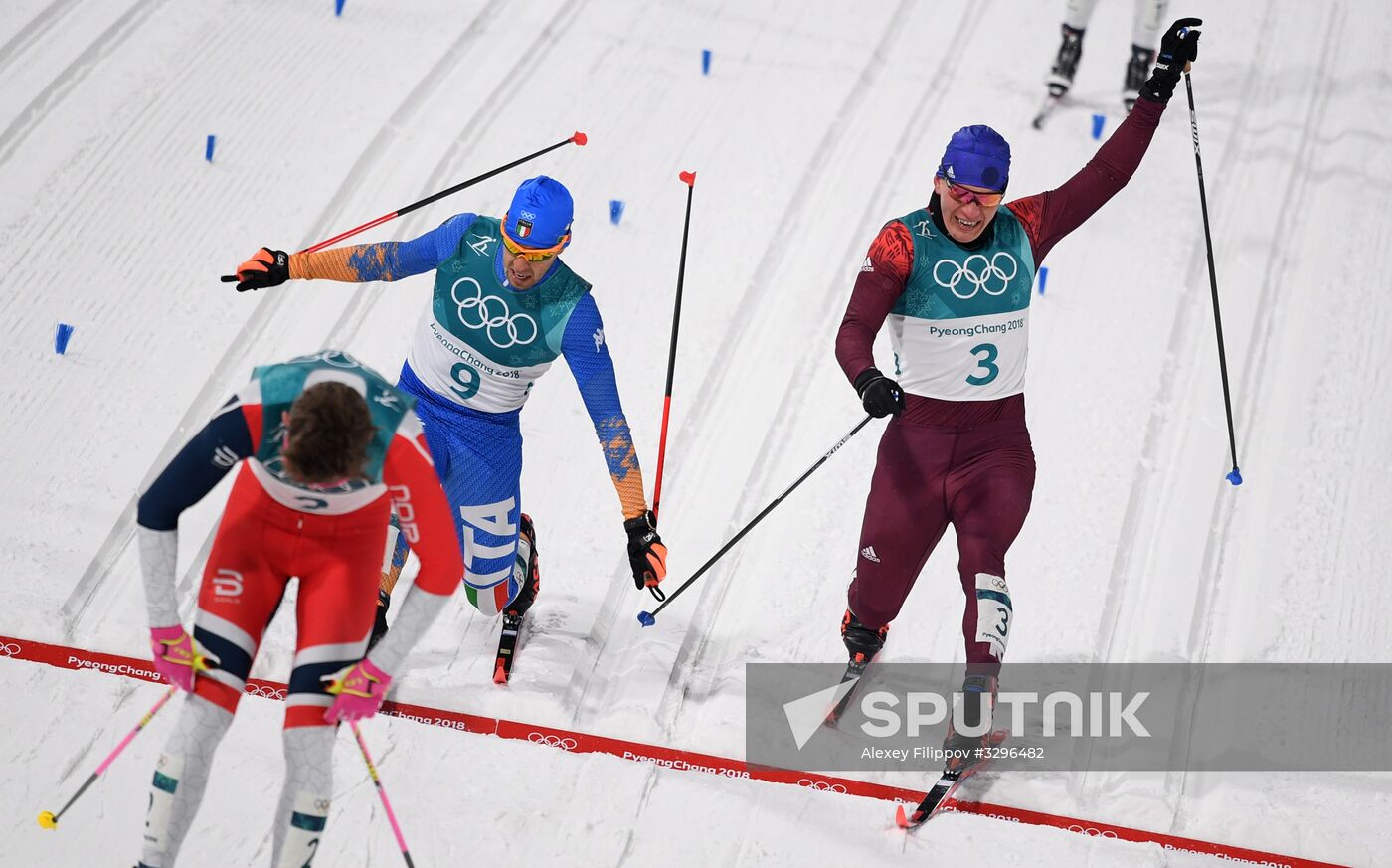 2018 Winter Olympics. Cross-country skiing. Men. Sprint