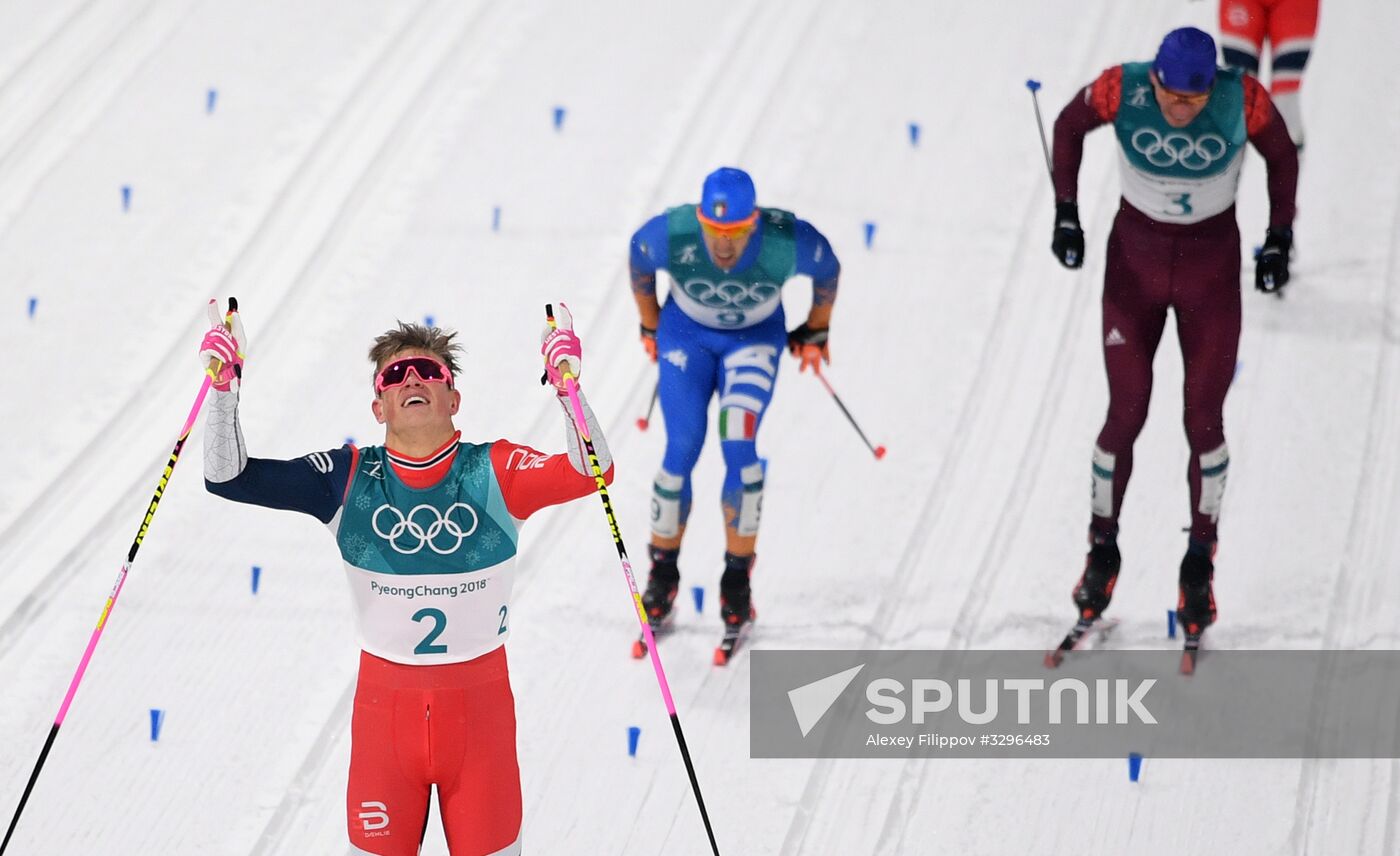 2018 Winter Olympics. Cross-country skiing. Men. Sprint
