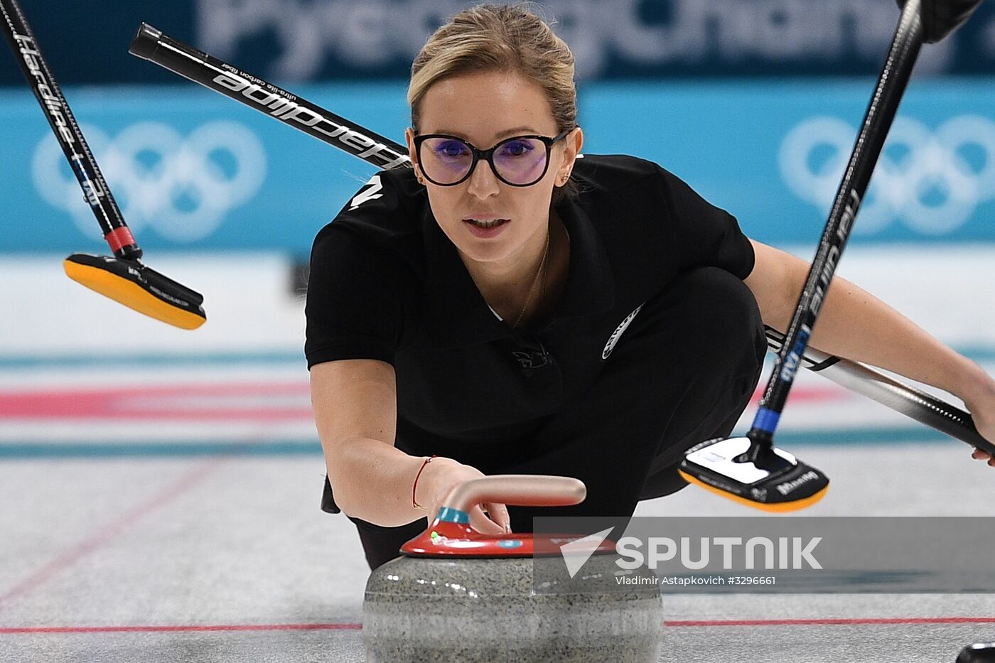 2018 Winter Olympics. Curling. Women. Russia vs. Great Britain
