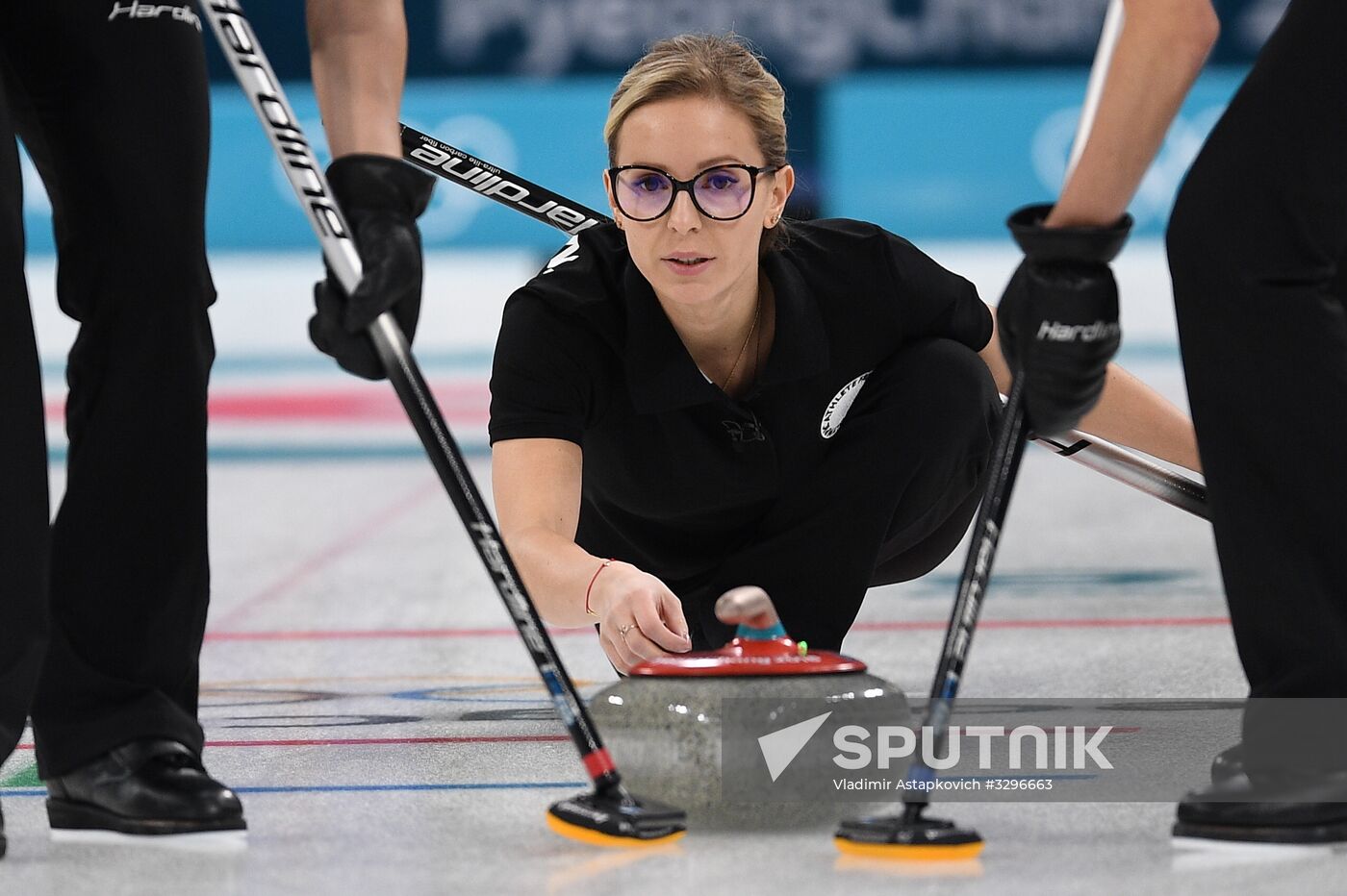 2018 Winter Olympics. Curling. Women. Russia vs. Great Britain