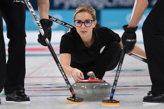 2018 Winter Olympics. Curling. Women. Russia vs. Great Britain