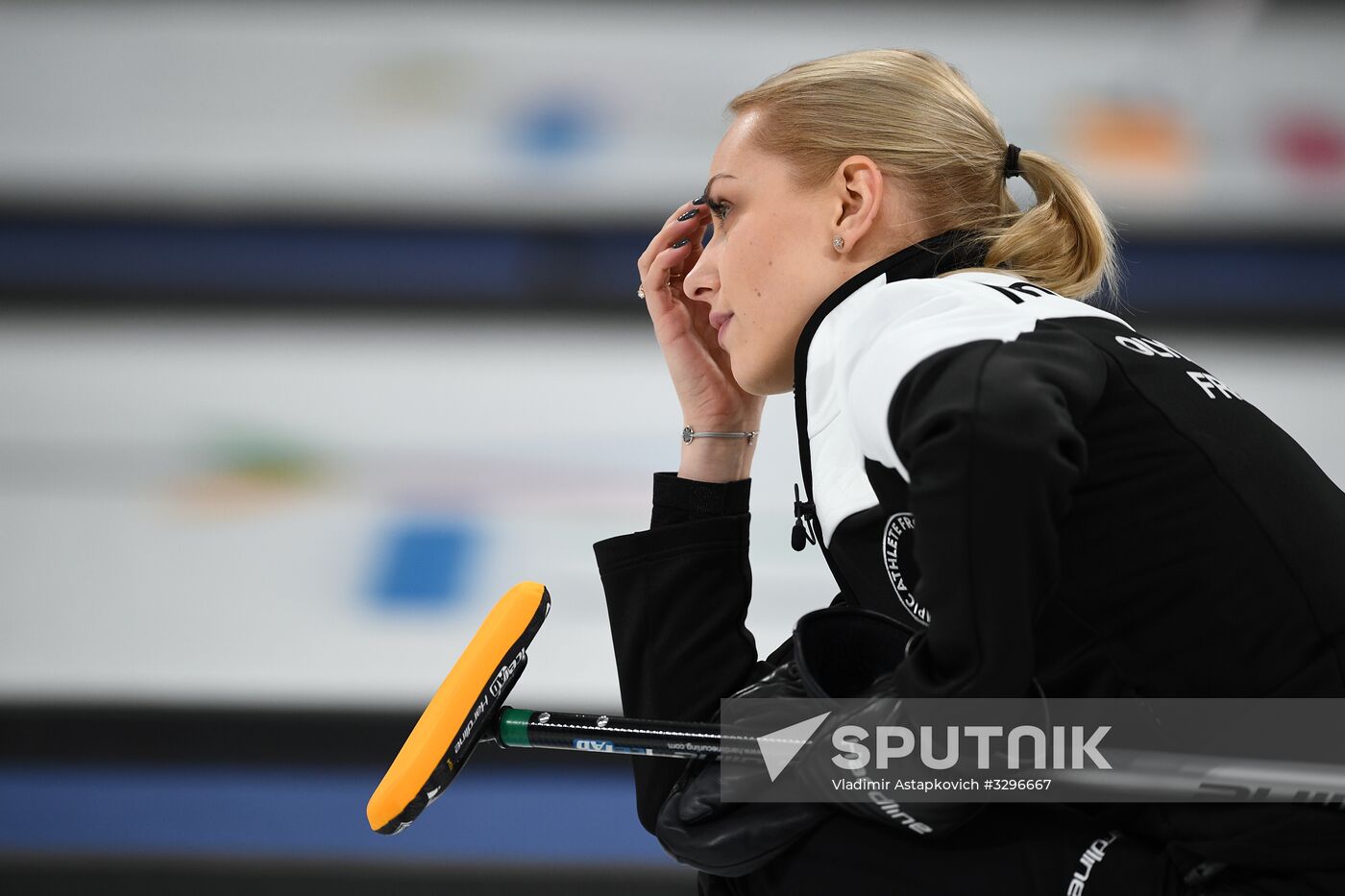 2018 Winter Olympics. Curling. Women. Russia vs. Great Britain