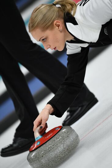 2018 Winter Olympics. Curling. Women. Russia vs. Great Britain