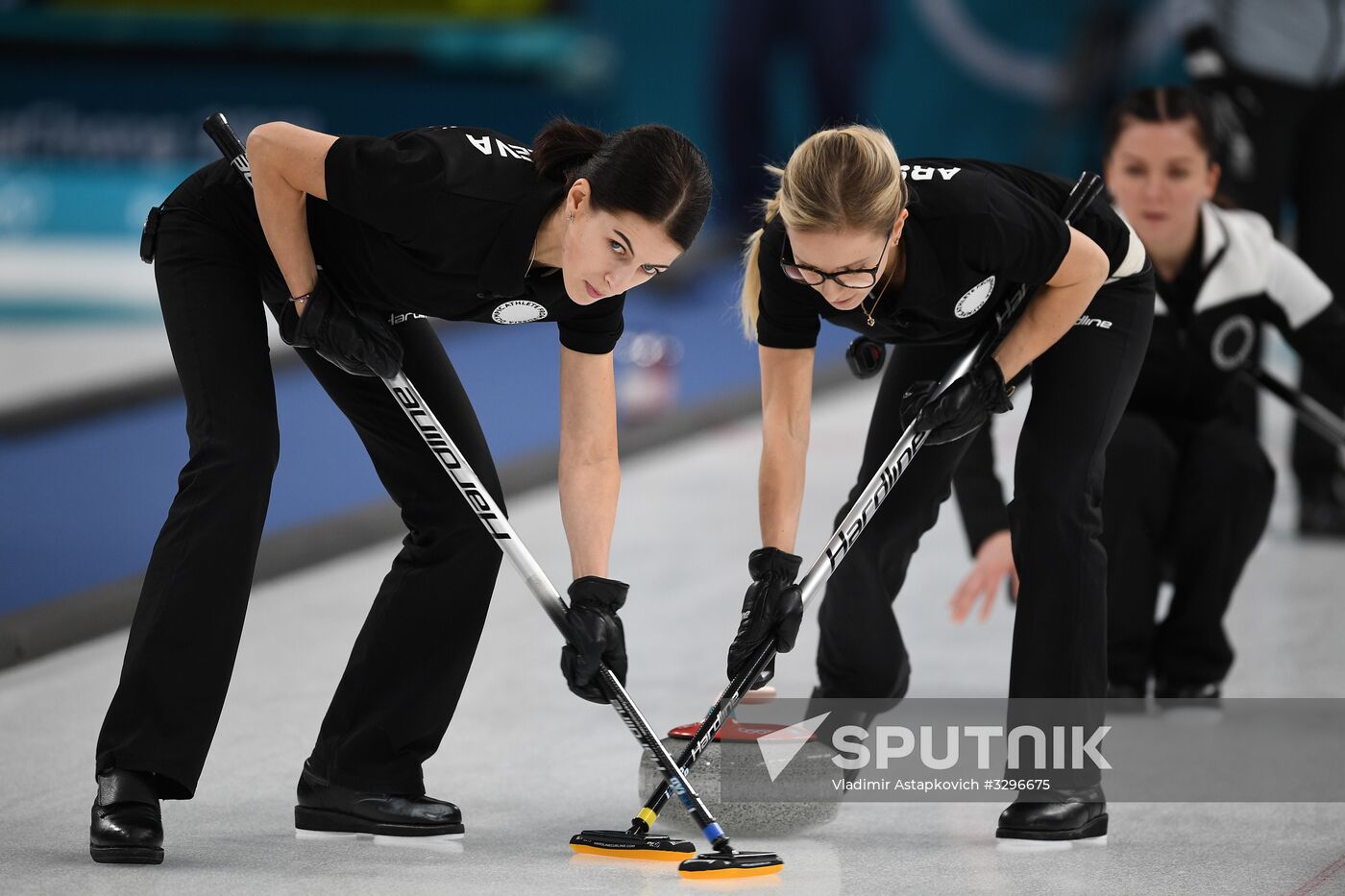2018 Winter Olympics. Curling. Women. Russia vs. Great Britain