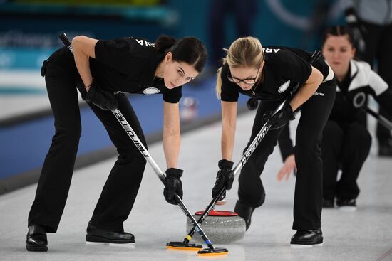 2018 Winter Olympics. Curling. Women. Russia vs. Great Britain