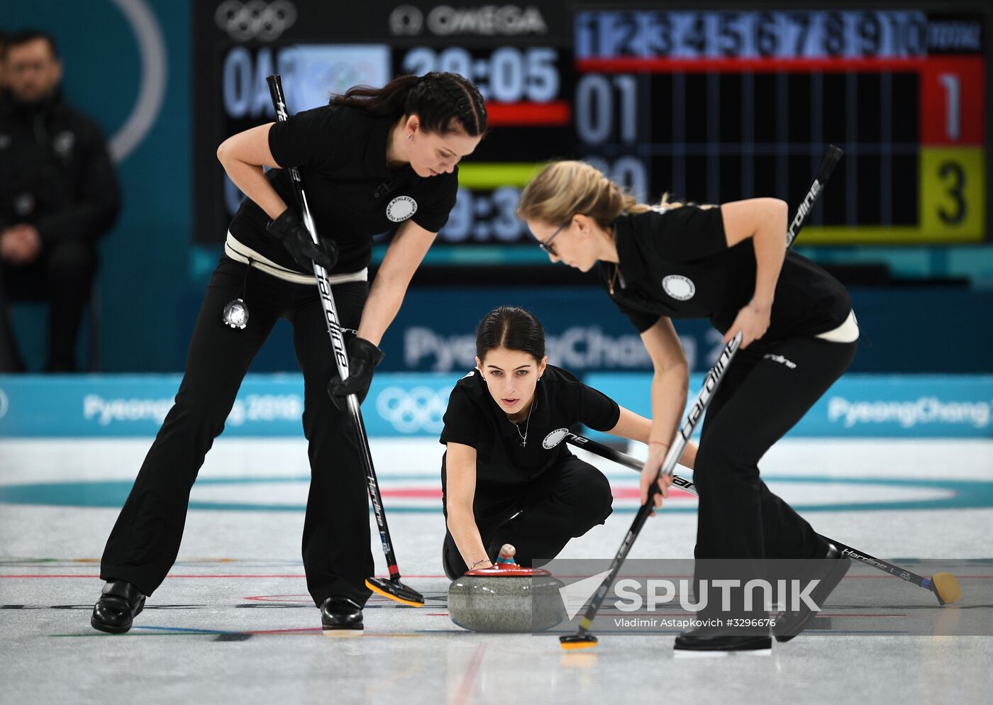 2018 Winter Olympics. Curling. Women. Russia vs. Great Britain
