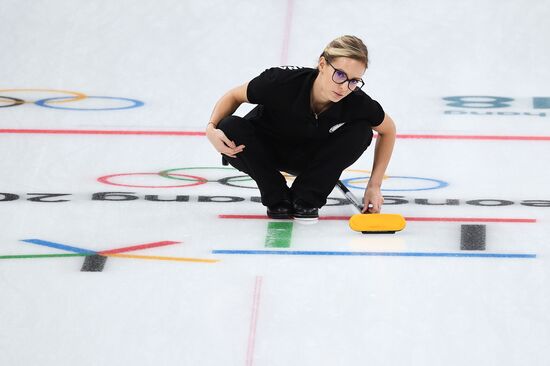 2018 Winter Olympics. Curling. Women. Russia vs. Great Britain