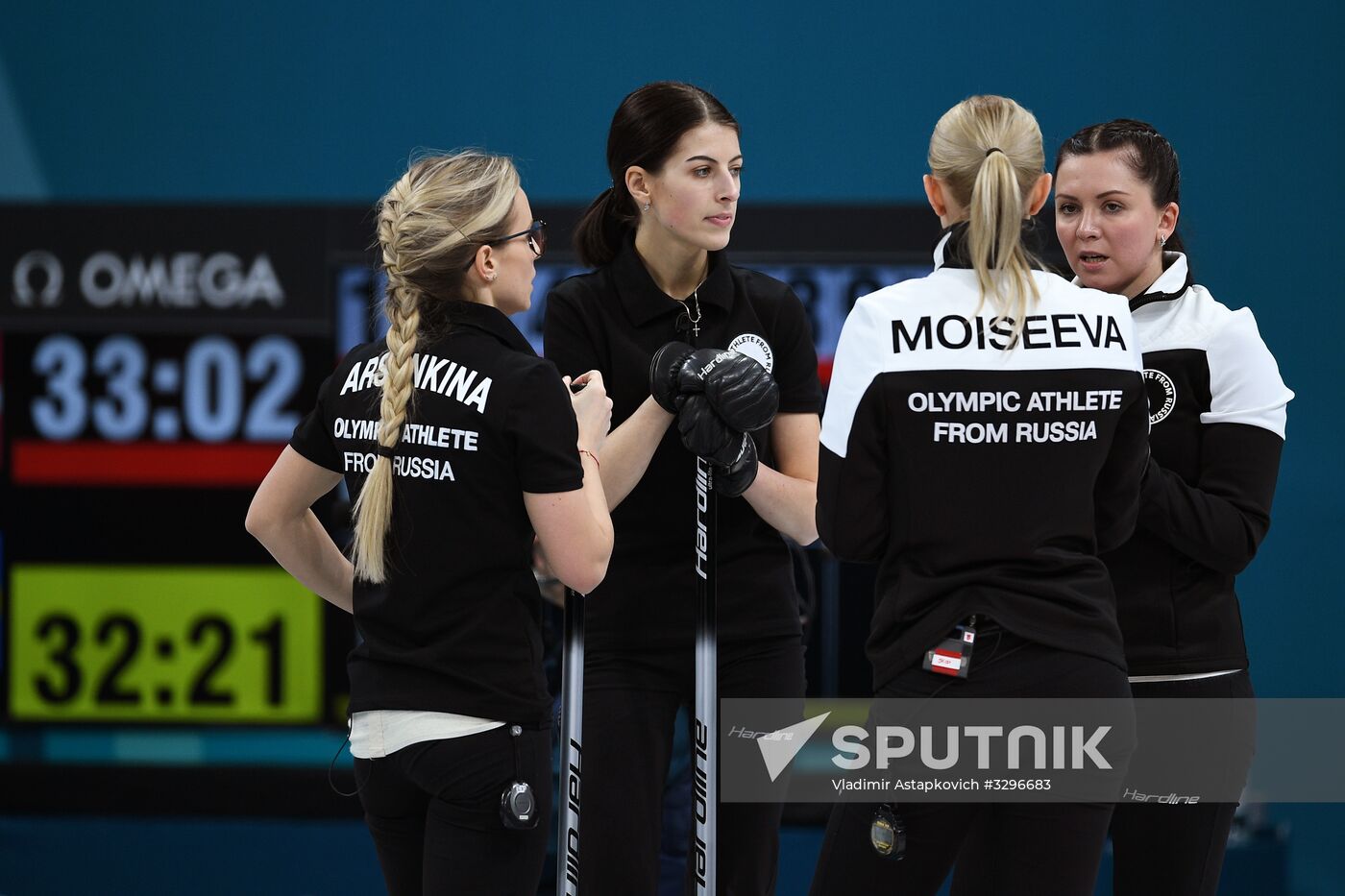 2018 Winter Olympics. Curling. Women. Russia vs. Great Britain
