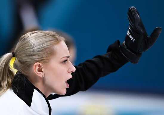 2018 Winter Olympics. Curling. Women. Russia vs. Great Britain