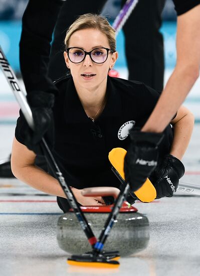 2018 Winter Olympics. Curling. Women. Russia vs. Great Britain