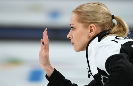 2018 Winter Olympics. Curling. Women. Russia vs. Great Britain