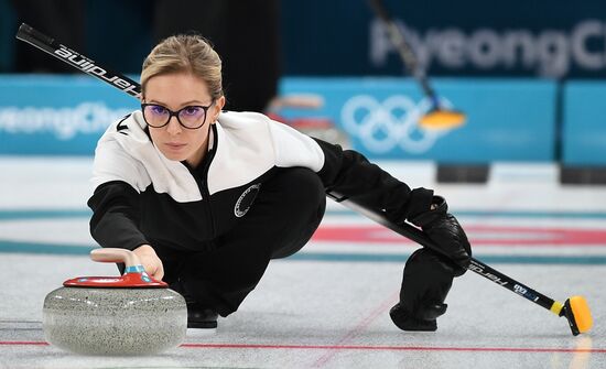 2018 Winter Olympics. Curling. Women. Russia vs. Great Britain