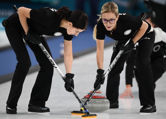 2018 Winter Olympics. Curling. Women. Russia vs. Great Britain