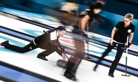 2018 Winter Olympics. Curling. Women. Russia vs. Great Britain