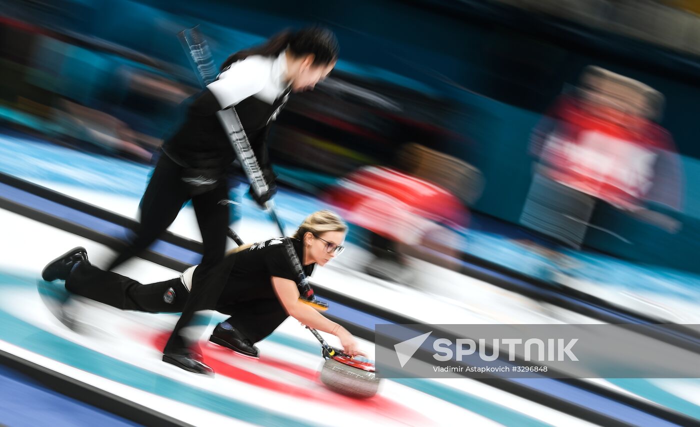 2018 Winter Olympics. Curling. Women. Russia vs. Great Britain