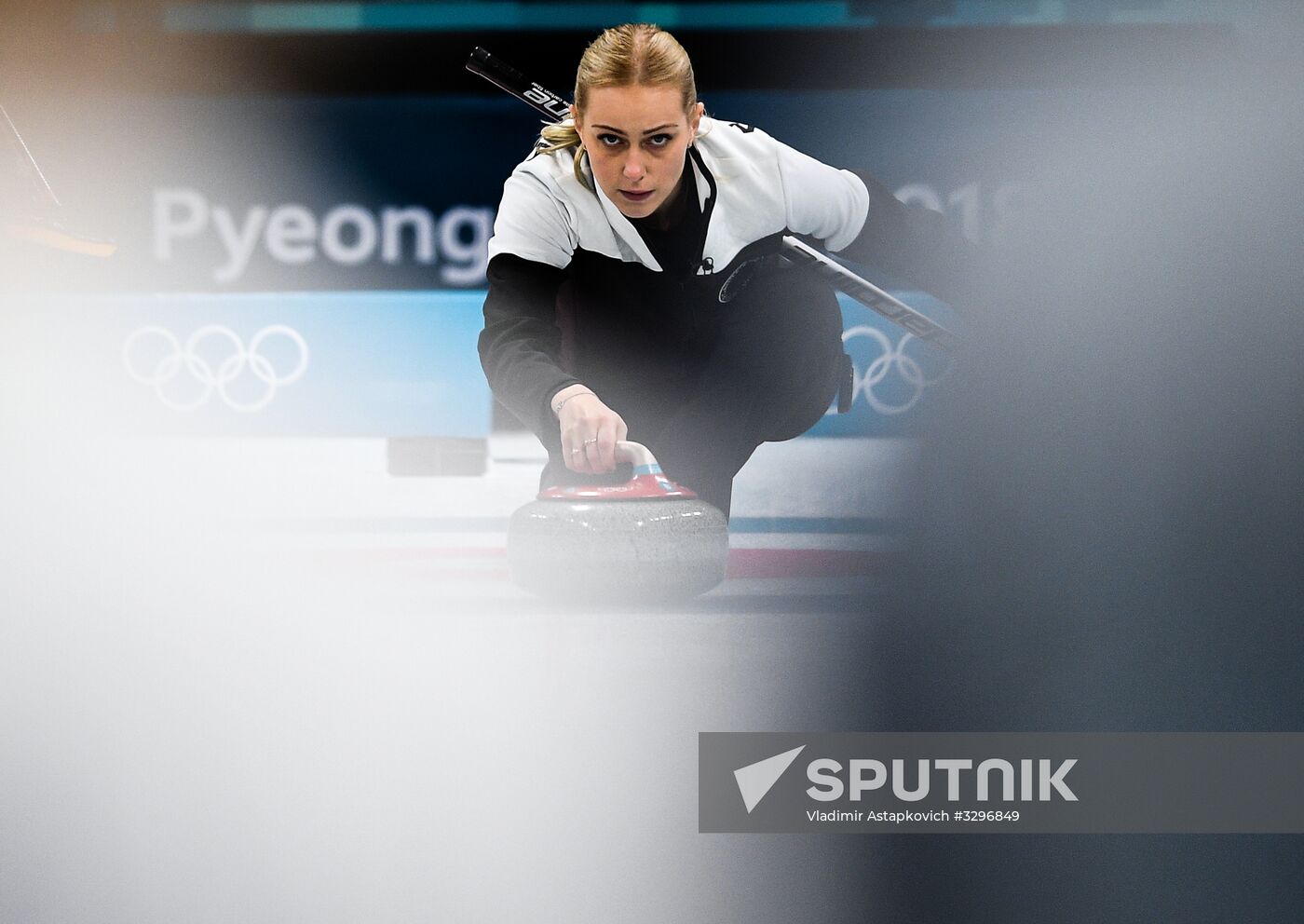 2018 Winter Olympics. Curling. Women. Russia vs. Great Britain