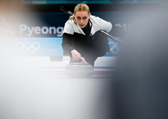 2018 Winter Olympics. Curling. Women. Russia vs. Great Britain
