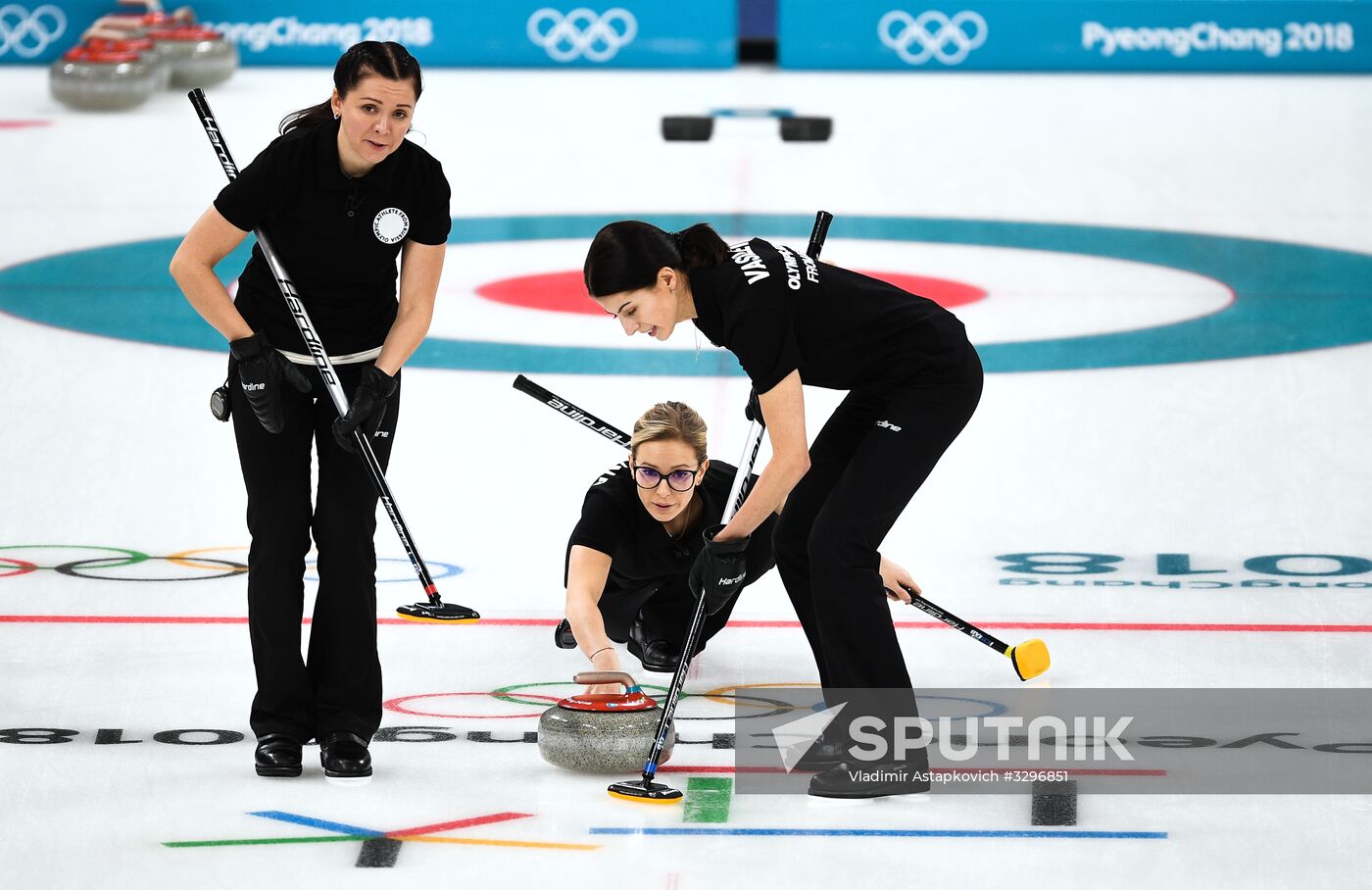2018 Winter Olympics. Curling. Women. Russia vs. Great Britain