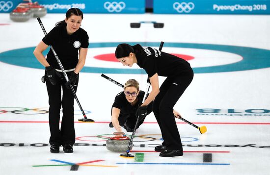 2018 Winter Olympics. Curling. Women. Russia vs. Great Britain