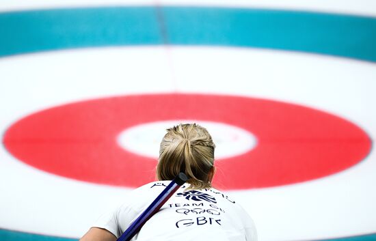 2018 Winter Olympics. Curling. Women. Russia vs. Great Britain