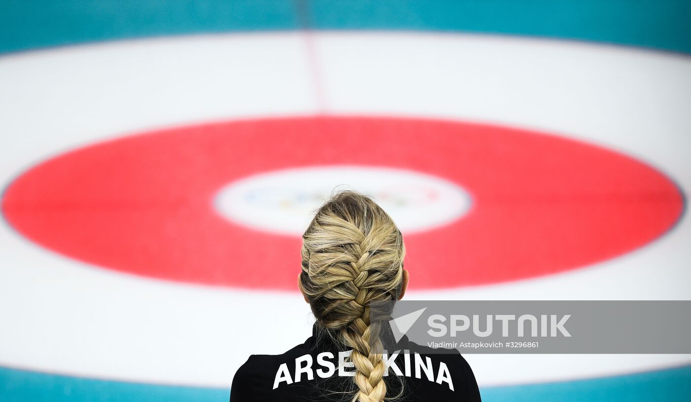 2018 Winter Olympics. Curling. Women. Russia vs. Great Britain
