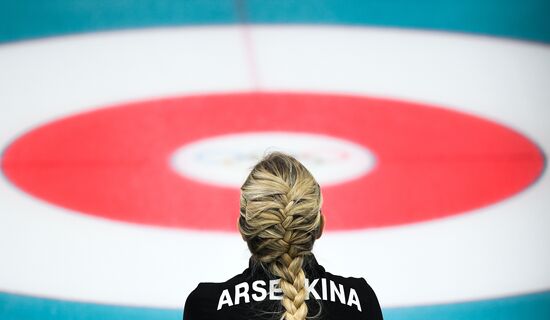 2018 Winter Olympics. Curling. Women. Russia vs. Great Britain